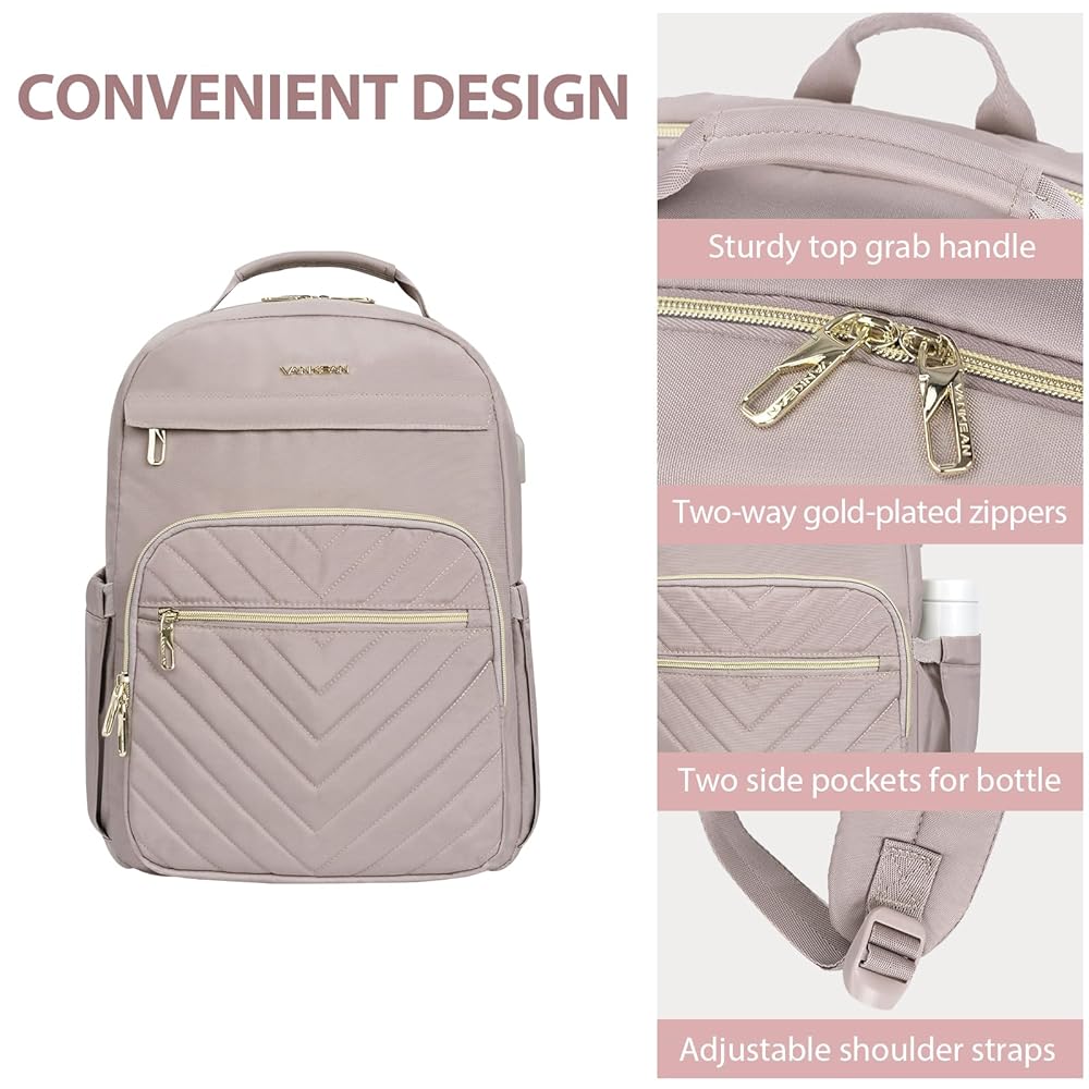 Amazon.com: VANKEAN 17.3 Inch Laptop Backpack for Women Work